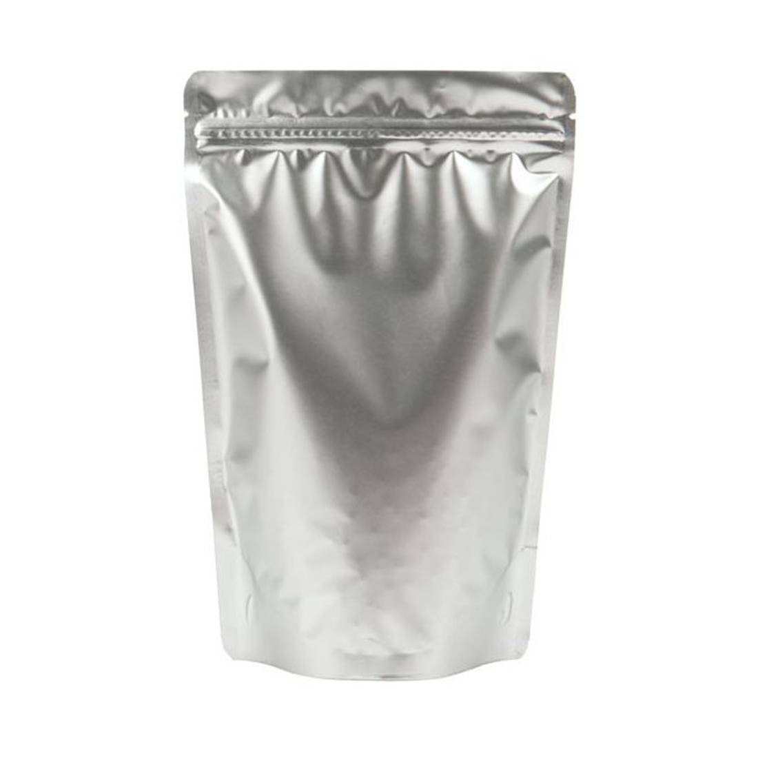 SACHET ZIP DOYPACK SILVER SHINY 17 X 11 CM