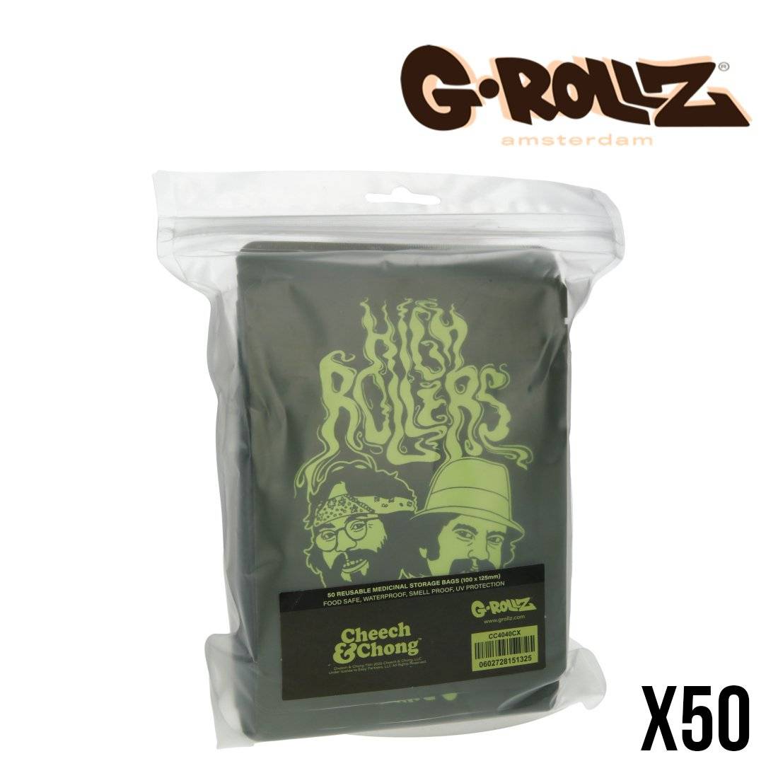 SACHET ZIP G ROLLZ CHEECH AND CHONG HIGH ROLLERS 2 PAR 50