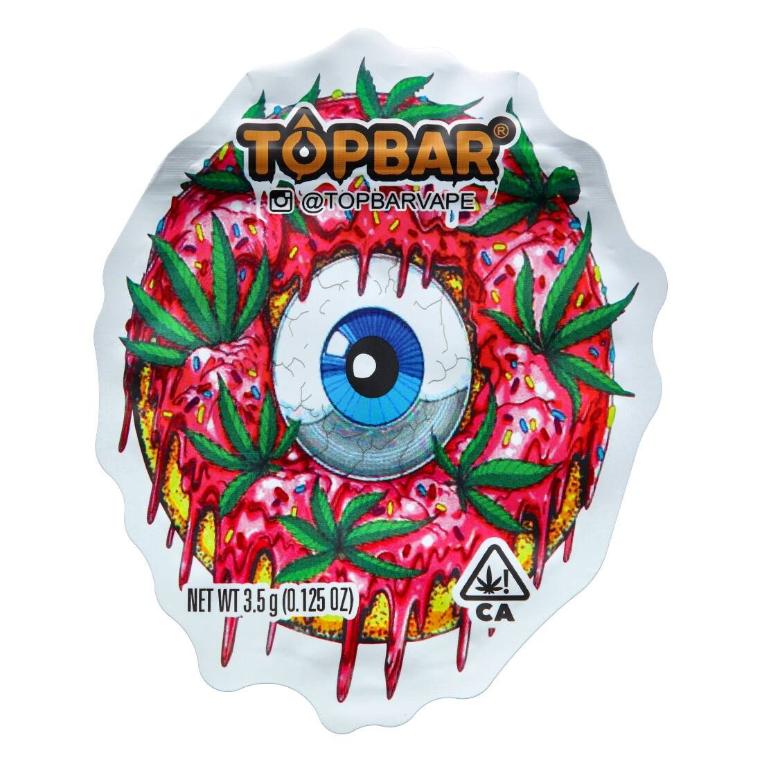 Sachet zip Leaf Donut Eye 15 x 12 cm