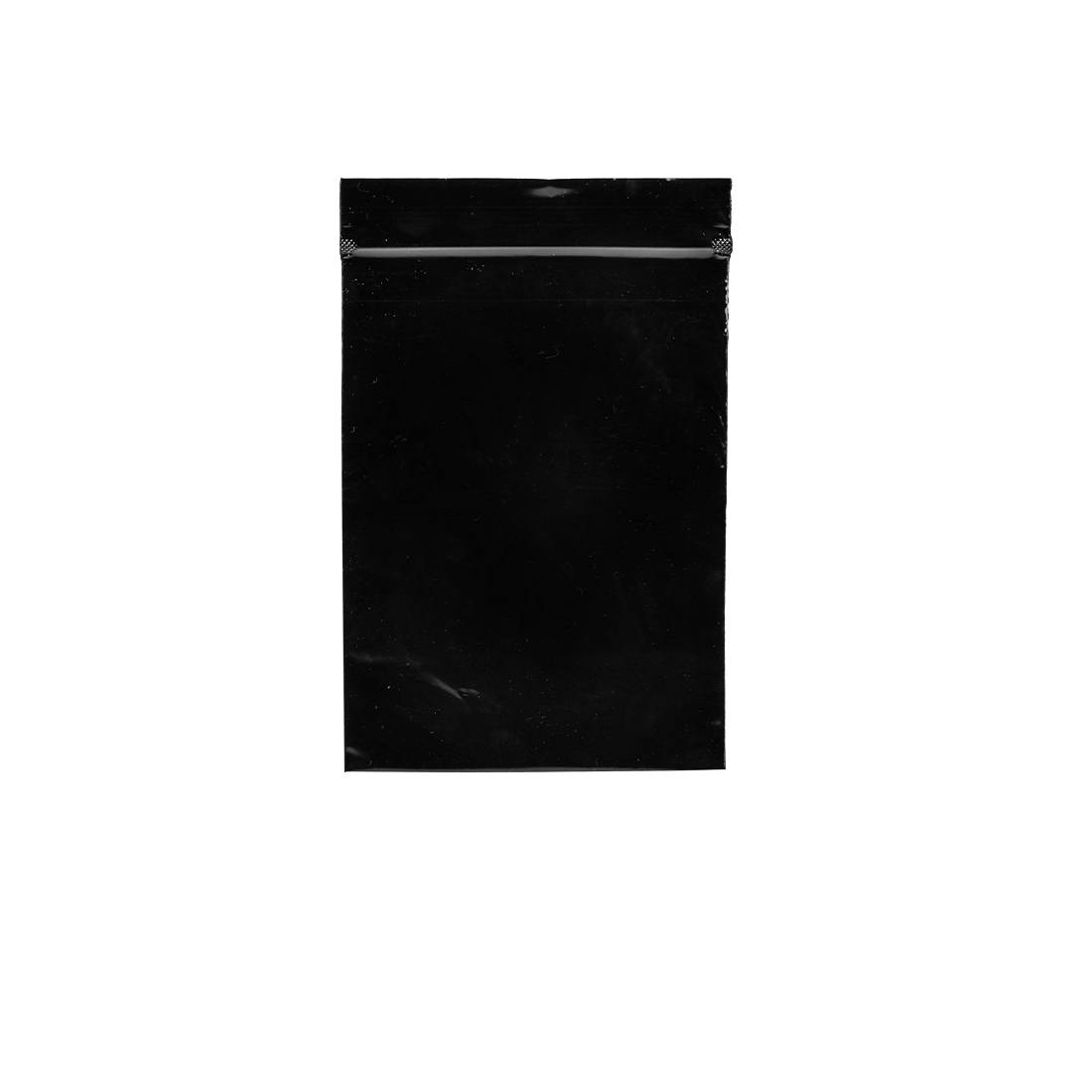 SACHET ZIP NOIR 10 x 15 CM