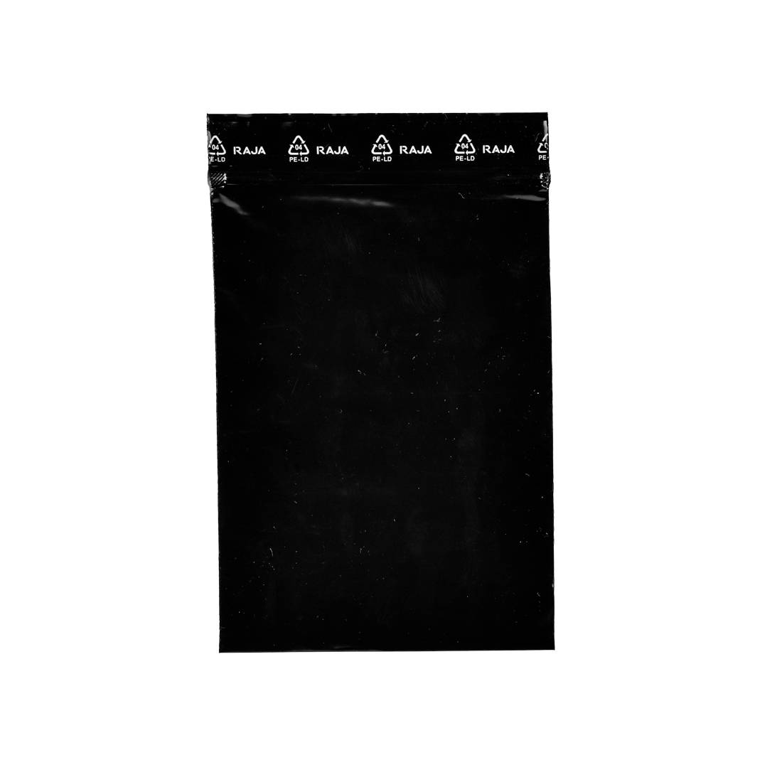 SACHET ZIP NOIR 12 X 18 CM
