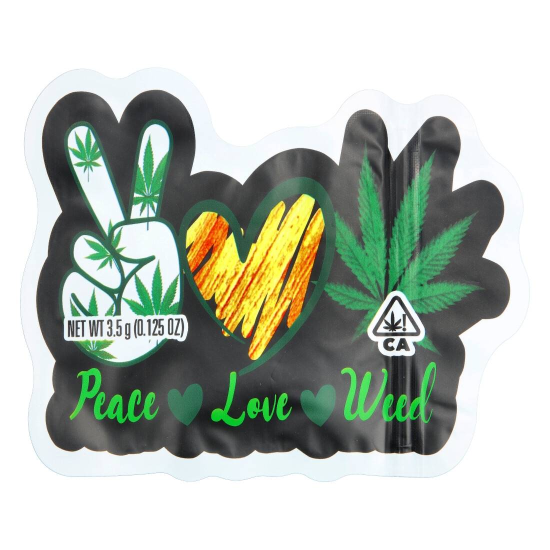 SACHET ZIP PEACE LEAF