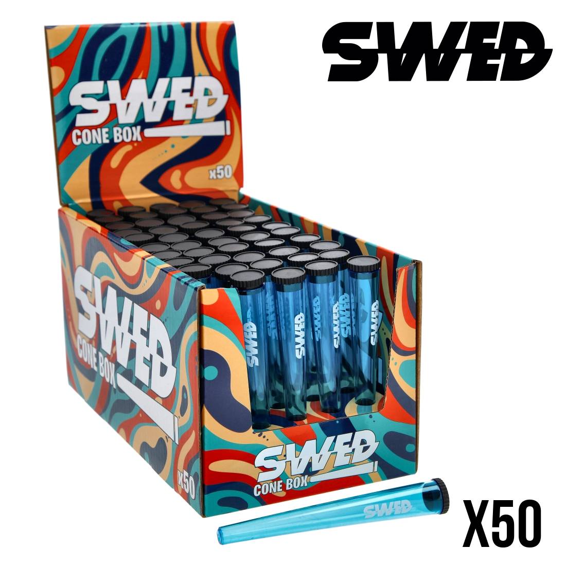 ETUI POUR CÔNE SWED BLEU DISPLAY DE 50