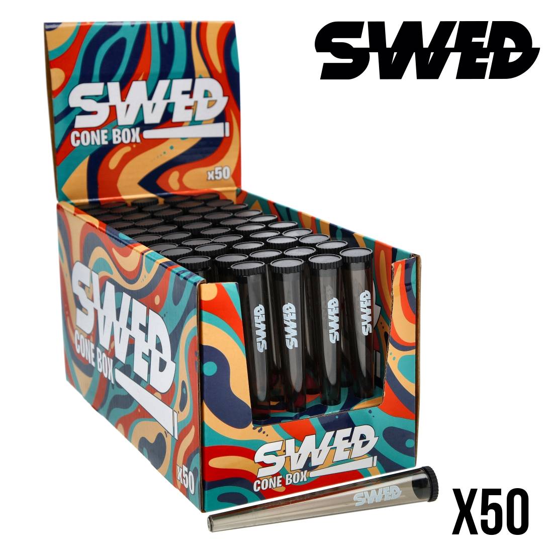 ETUI POUR CÔNE SWED GRIS DISPLAY DE 50