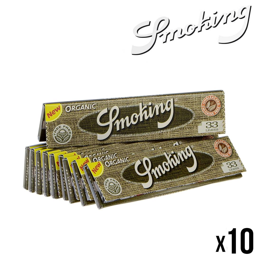 SMOKING ORGANIC X10 (FEUILLES)