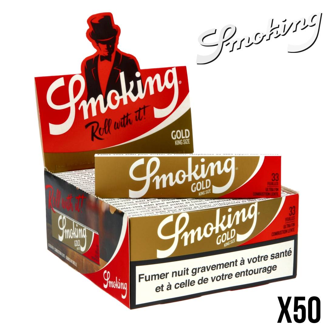 SMOKING SLIM PAR 50 GOLD