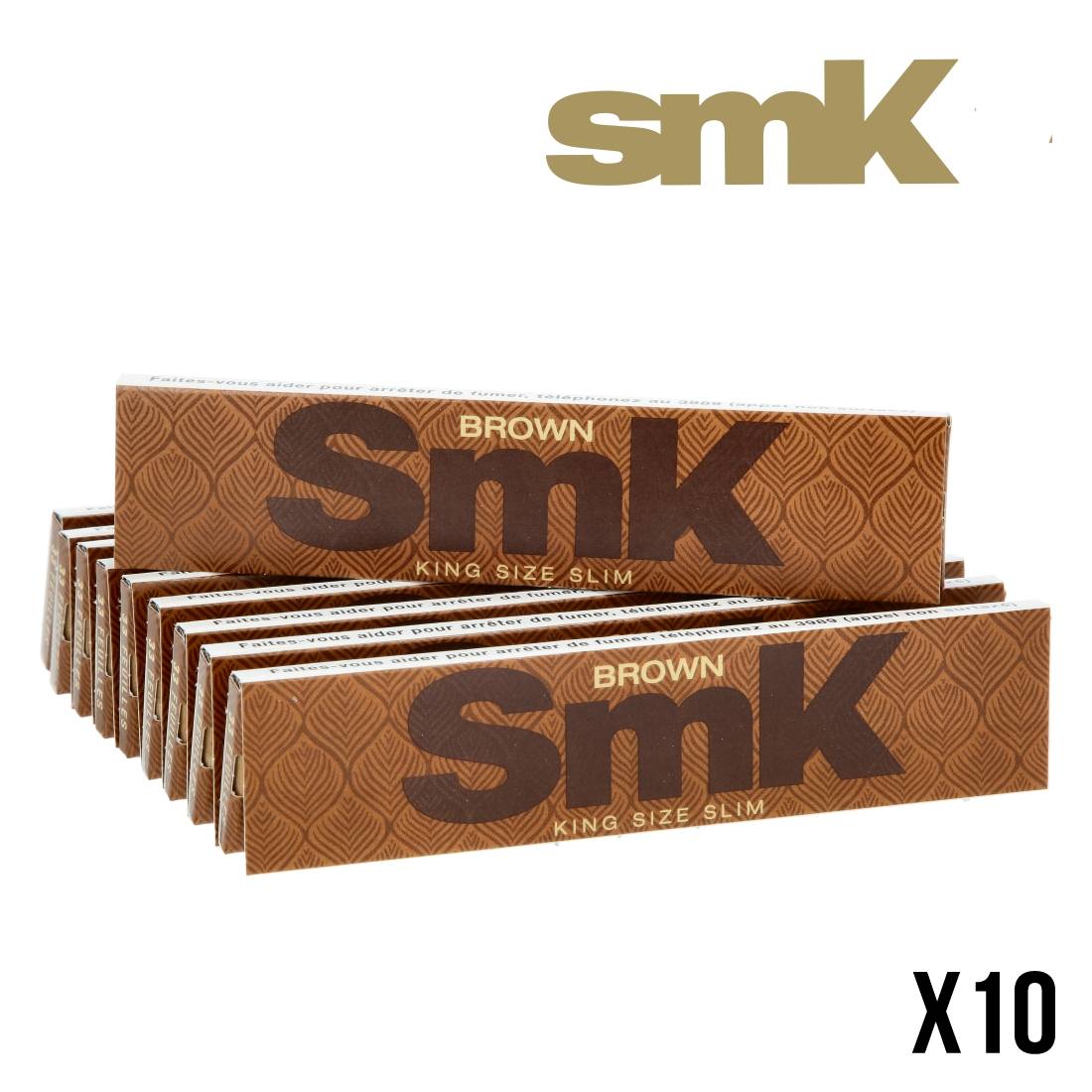SMOKING SMK SLIM BROWN X10
