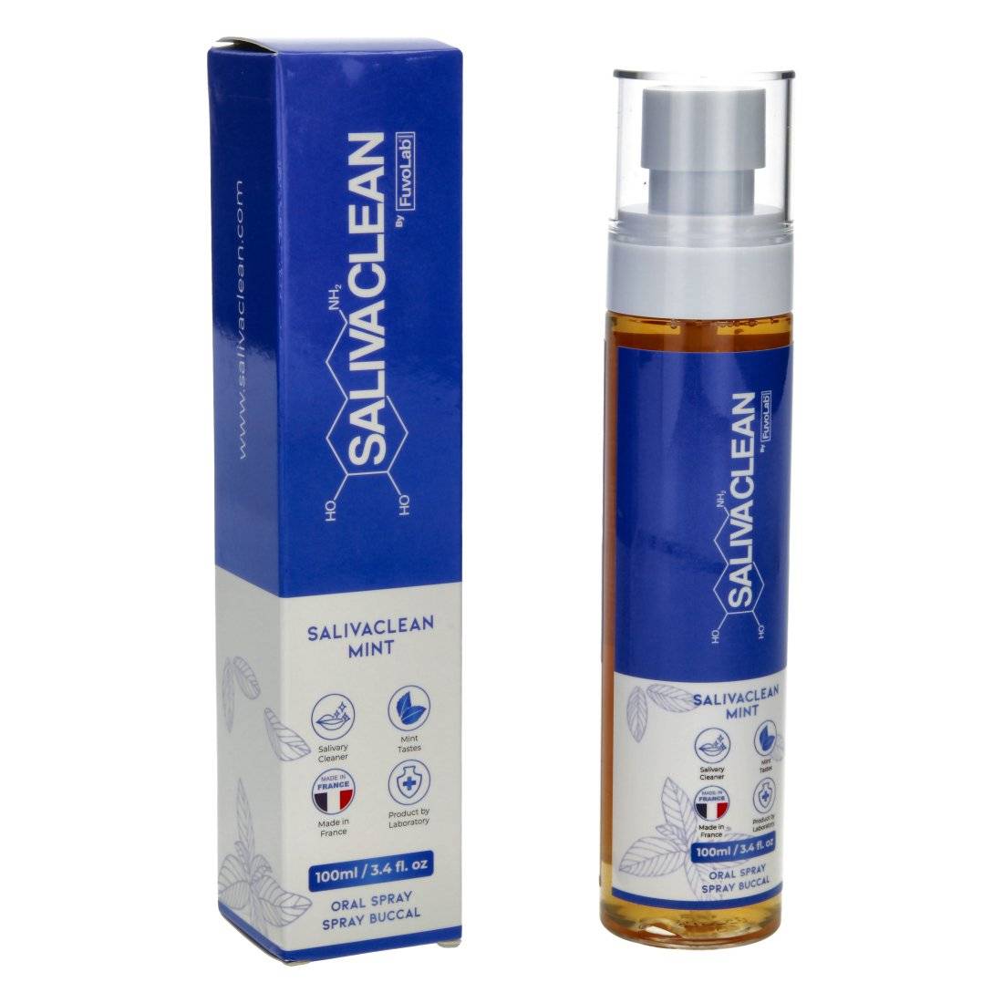 SPRAY CLEANER SALIVAIRE SALIVACLEAN MENTHE 100ML