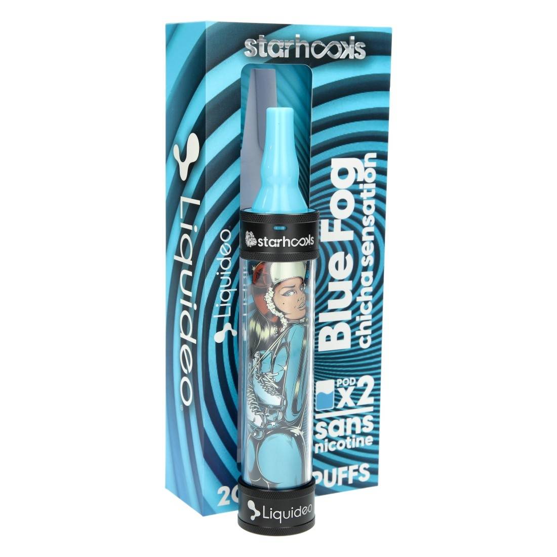 Kit Starhooks Chicha Sensation Blue Fog par Liquideo