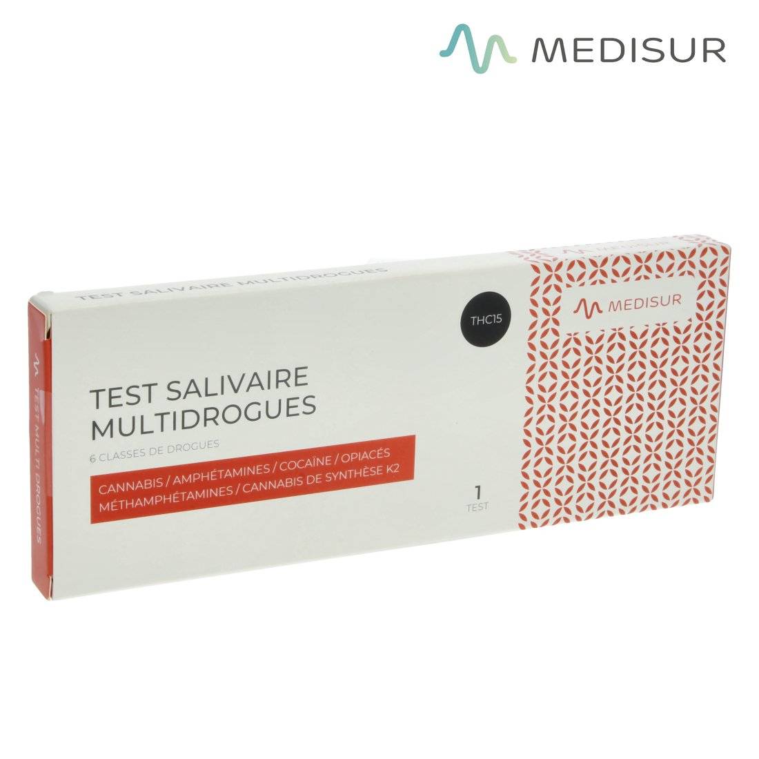 TEST SALIVAIRE 6 CLASSES MULTI THC15