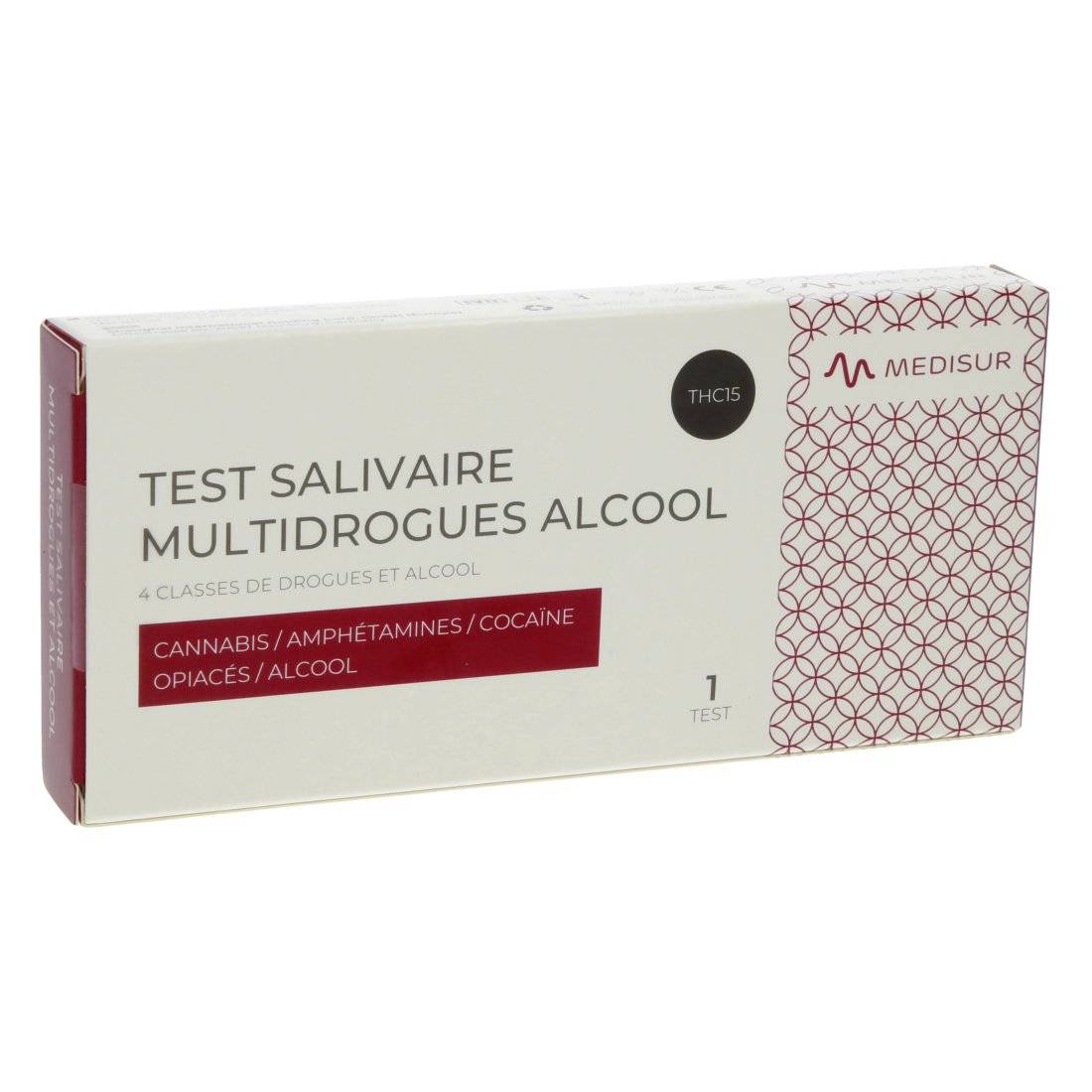 Test salivaire multidrogues et alcool – 4 classes – Seuil haut