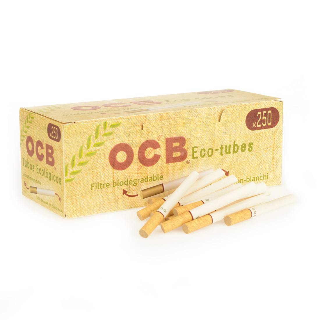 OCB eco-tubes - tubes à cigarettes non blanchis