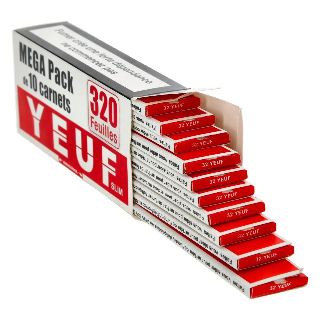 YEUF SLIM MEGA PACK 10 CARNETS