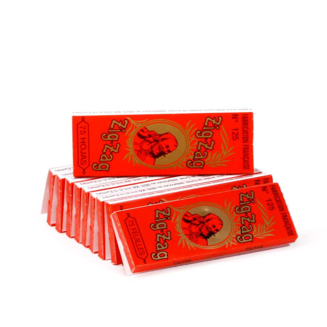 ZIG ZAG N°125 ORANGE x25