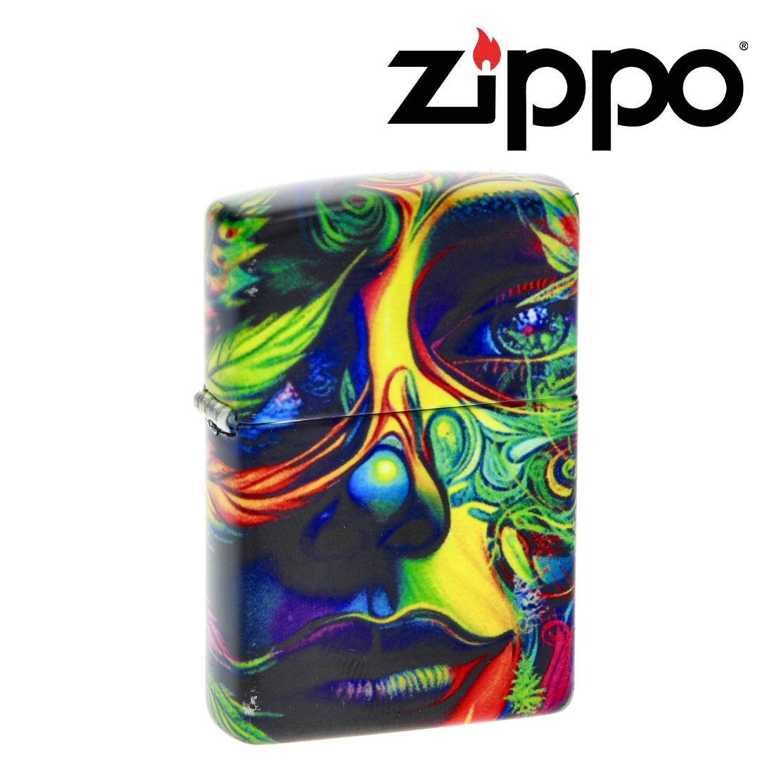 ZIPPO LEAF CANNABIS WOMAN DESIGN