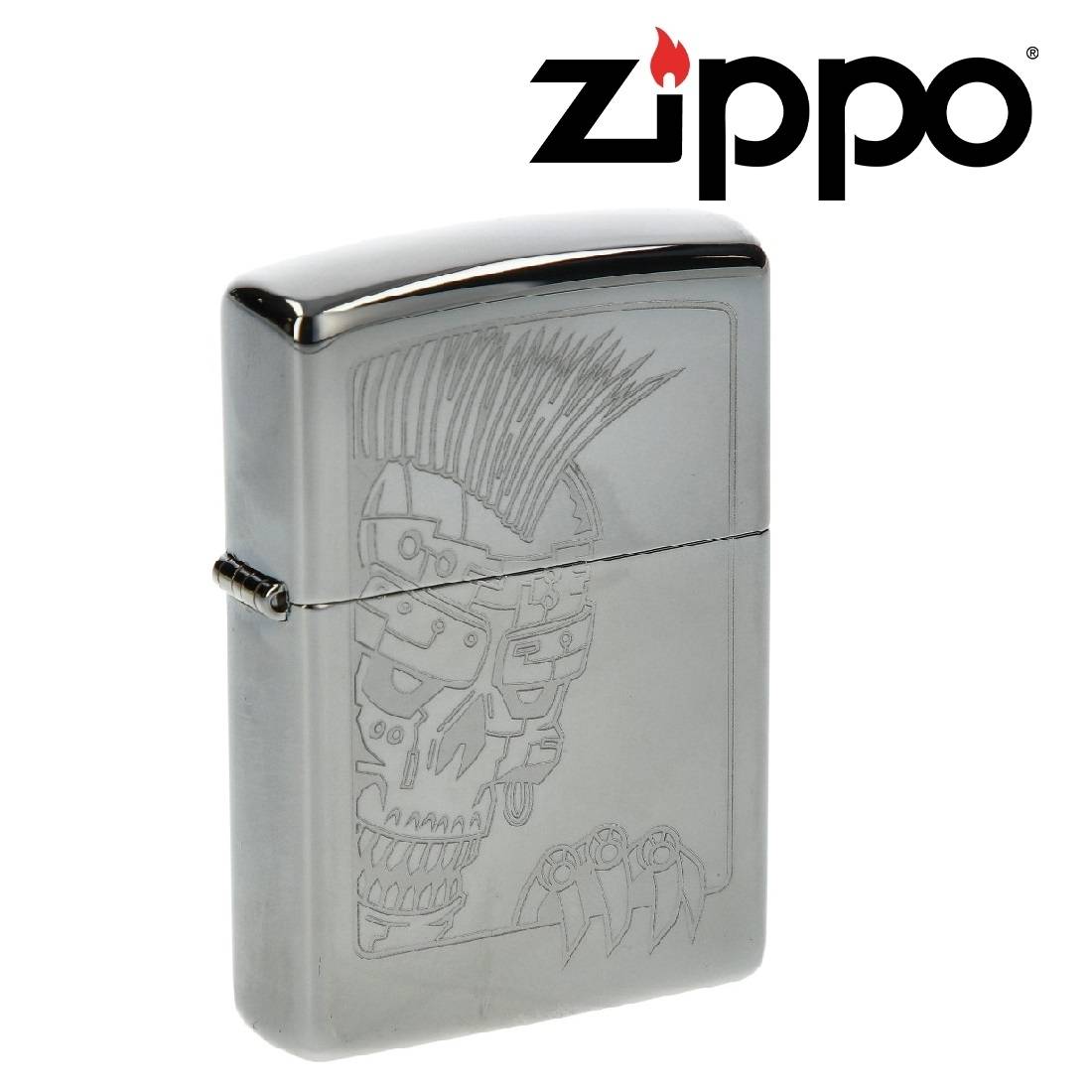 ZIPPO MOHAWK SKULL DESIGN