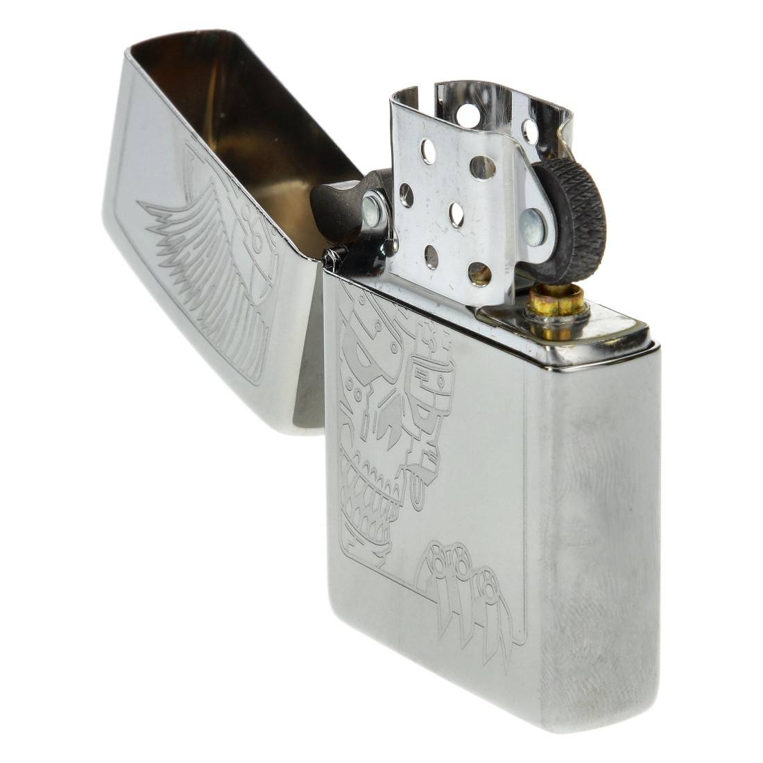 Zippo Mohawk Skull Design
