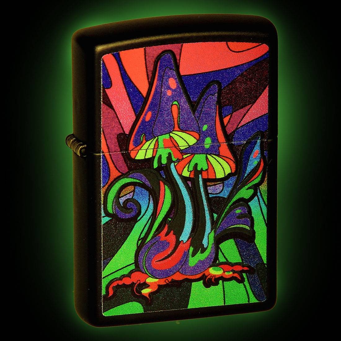 ZIPPO TRIPPY MUSHROOM PHOSPHORESCENT