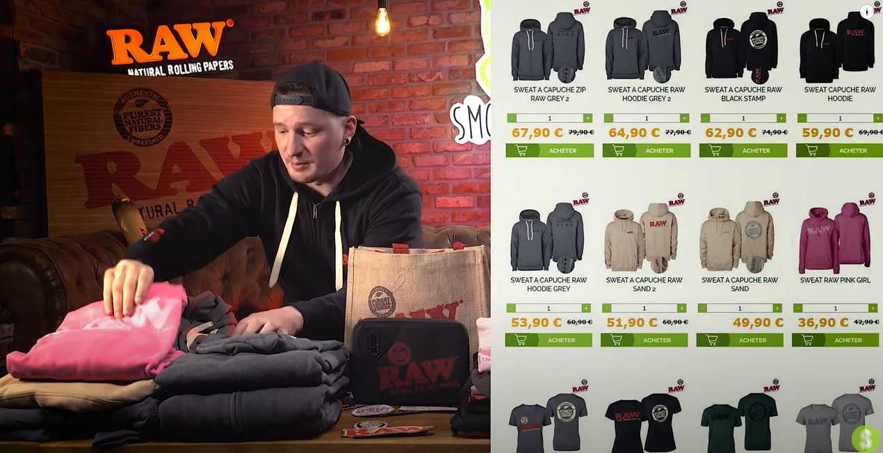 quels sont les accessoires raw?